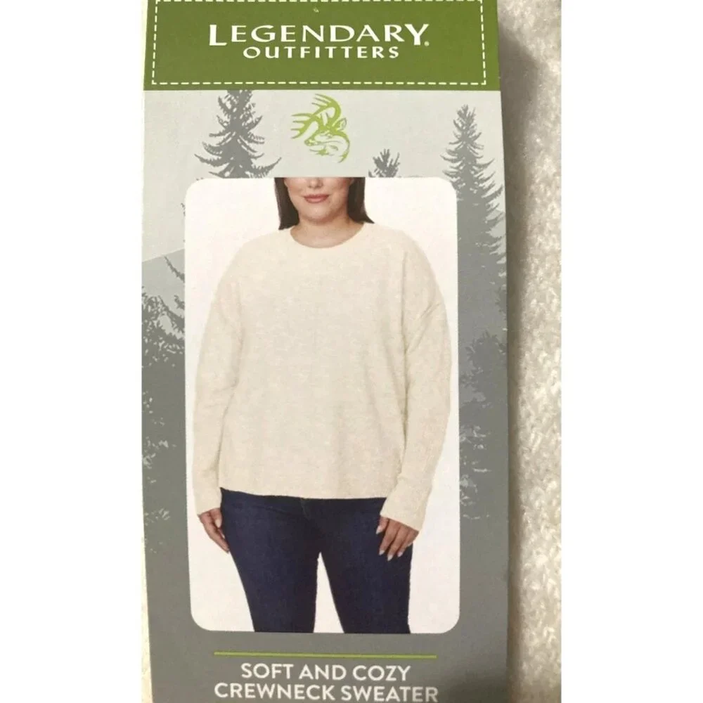Legendary Outfitters Women's LG Long Sleeve Shirt Crewneck Sweater Pullover Top